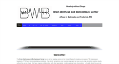Desktop Screenshot of brainwellnessandbiofeedback.com